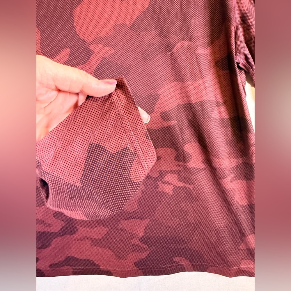 prAna Prospect Heights Men’s Large Maroon Camo Long Sleeve Shirt - Picture 6 of 9